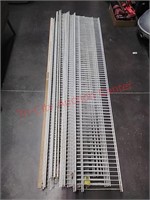 >14 - white wire shelves, 12 x 68