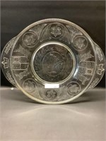 Nova scotia Glass Queen Victoria Plate 11.75"