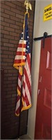 8’ American flag with base