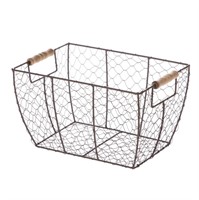 SM1272  Mainstays Chicken Wire Basket, 12.2x8x7.28