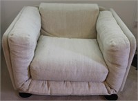 White Fabric Club Chair