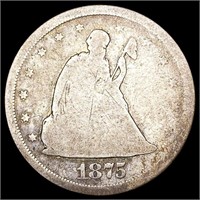 1875-S Twenty Cent Piece NICELY CIRCULATED