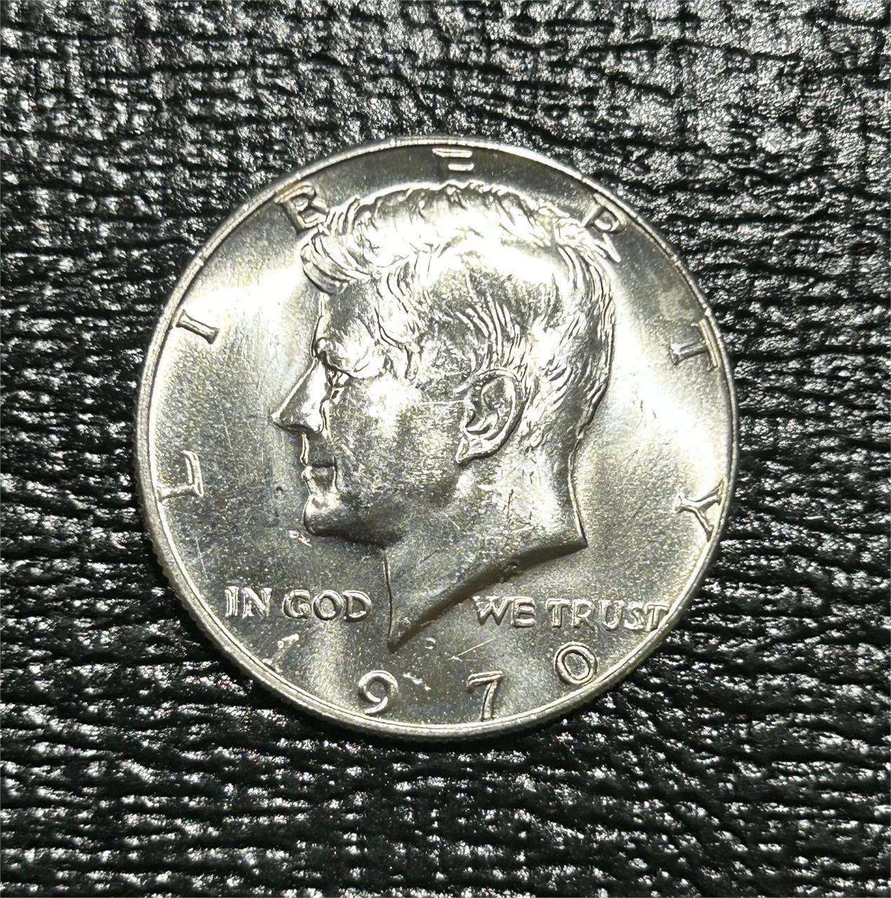U.S. 1970-D Kennedy Half Dollar - Gem BU