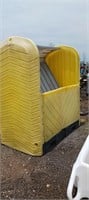 YELLOW OUTDOOR PLASTIC STORAGE CONTAINER