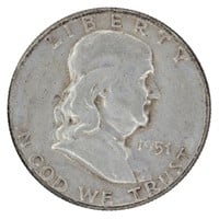 USA Franklin 1951-S Half Dollar