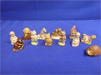 (12) Red Rose Tea Wade Figurines