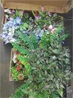 Lot of Assorted Silk Faux Flowers