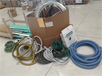 Skid of Asstd Hoses, Plastic Piping, Garden Hoses