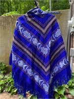 Vintage Hippy Mexican Poncho