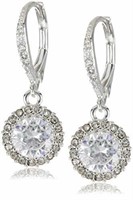 Betsey Johnson Women's CZ Drop Earrings Crystal