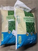 2 four bags of lawn fertilizer