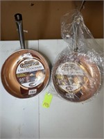 2 Non-Stick Copper Pans