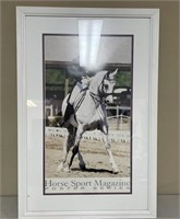 HORSE SPORT POSTER SERIES FRAMED PHOTO 24X30``