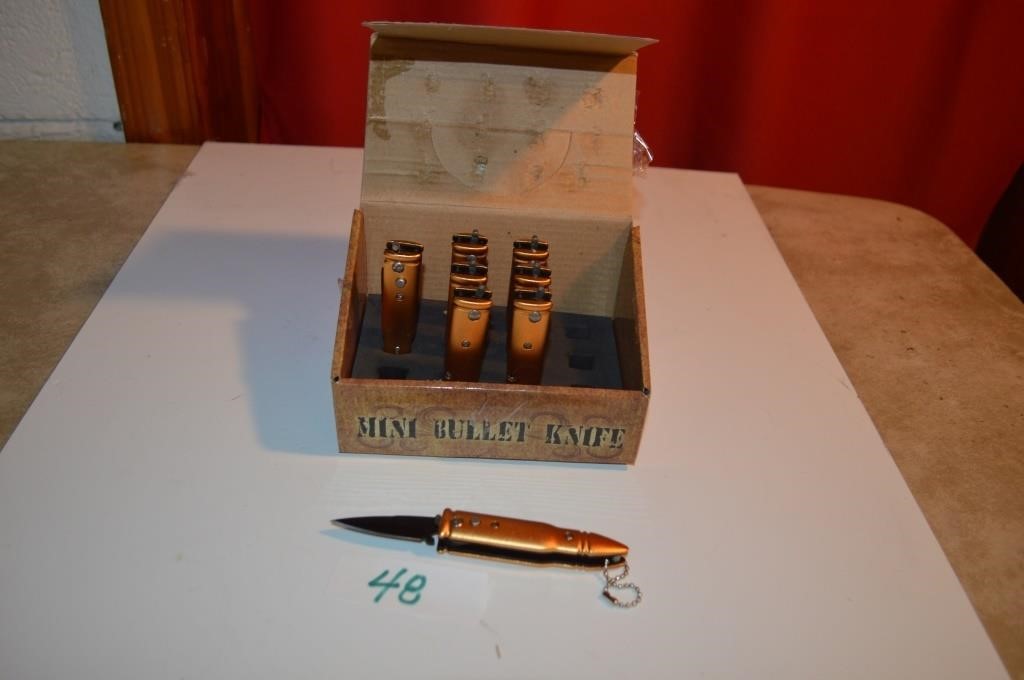 Box Mini Bullet Knife Keychain