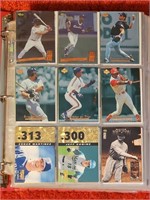 Album Full of Upper Deck Baseball Cards