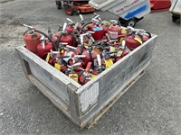 Crate Of Fire Extinguishers