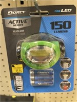 2 DORCY ACTIVE SERIES 150LUMEN HEADLAMP