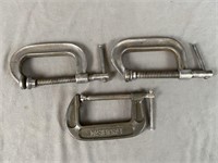 3 "c" Clamps Heavy Duty