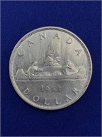 1953 Canada Silver Dollar MS50