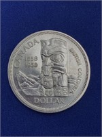 1958 Canada Silver Dollar MS62