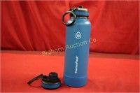 New Blue 40 Ounce Thermo Flask w/ 2 Lids