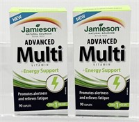2PCS JAMIESON ADVANCED MULTI VITAMIN + ENERGY