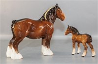 (2) Beswick Horses