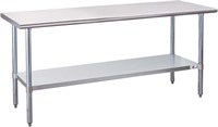 Profeeshaw Stainless Steel 24×72 Inch Prep Table