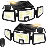 NEW $72 2PK Solar Motion Sensor Security Lights