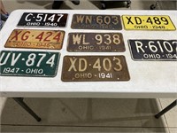 1940s Ohio license plates