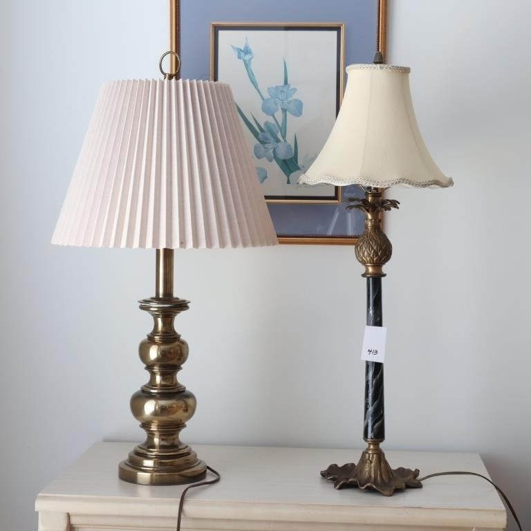 Two vintage Lamps