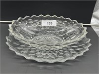 A.F. 11 3/4" oval vegetable bowl w/ raise & plate