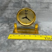 Acrylic/Brass Clock Germany Movement