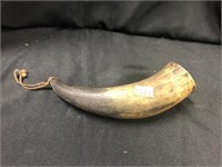 Early Carved Powder Horn