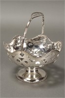 Chinese Silver Pedestal Basket,