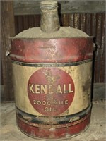 Vintage Metal Kendall 2000 Mile Oil Can