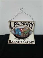 11.75 X 11.5 in wooden laundry makes me a basket