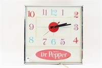 DR. PEPPER LIGHTED WALL CLOCK