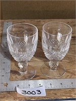 (2) Waterford Crystal glasses