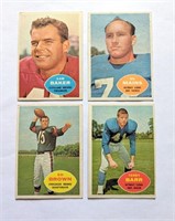 4 1960 Topps Cards Baker Brown Barr & Mains