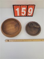 Vintage Wood Bowls