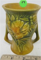 Roseville 57-11 peony handled vase
