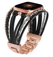 Wearlizer Handmade Leather Bracelet Compatible