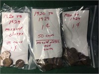 150 Lincoln Cents, Assorted Dates