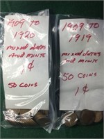 100 Lincoln Cents, Mixed Dates
