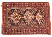 Antique Afshar rug, approx. 4.2 x 5.9