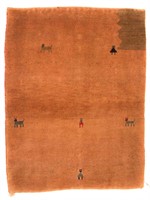 Persian Gabbeh rug, approx. 3.7 x 4.6