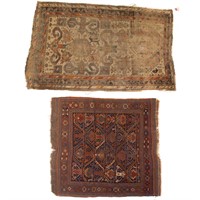 Antique Afshar and Kazak rugs