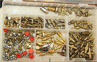 asstd. parts bin full of brass fittings