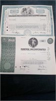(2) Vintage Share Certificates- 1967 Columbus &